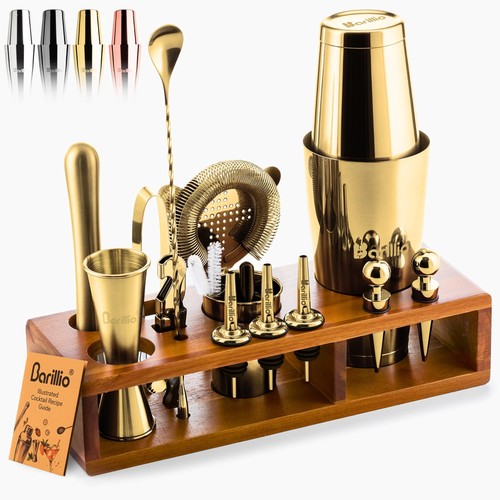 Gold bartender kit - gold,