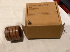 4 Handmade Carved Acaia Wood